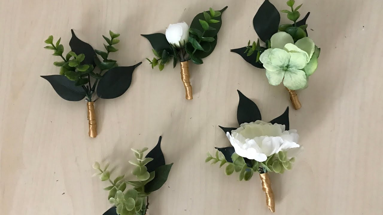DIY: How to Make a Boutonniere Out of Fake Flowers (Very Real Looking)