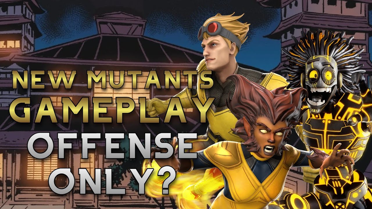 Геймплей New Mutants — легко ли победить? | Marvel Strike Force