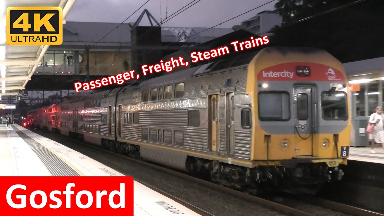Trains at Gosford; Passenger, Freight & Steam Trains (2024 & 2025) - NSW Transport