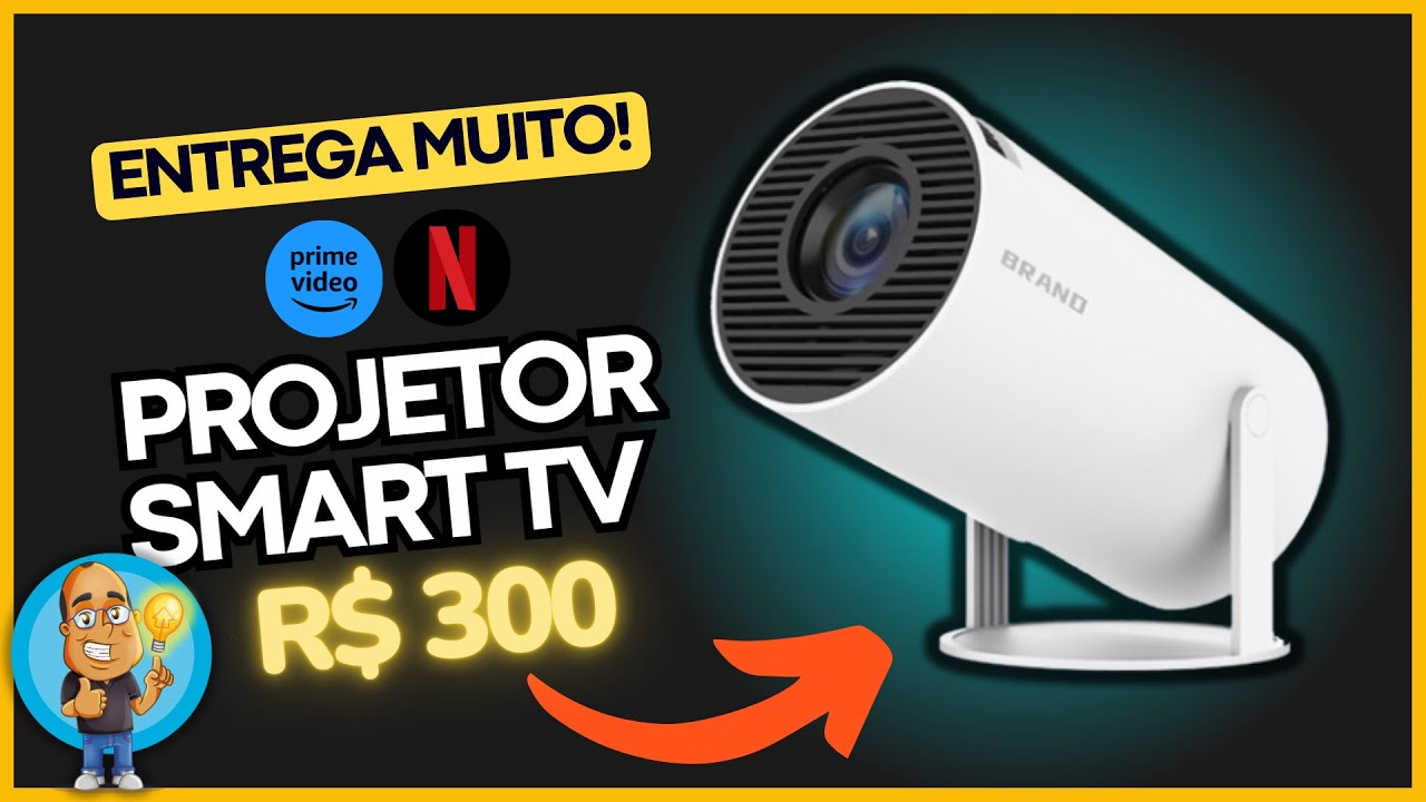 COMPENSA DEMAIS!! Só R$300 🥰 Projetor HY300 com Android Integrado - TUDO que você PRECISA SABER