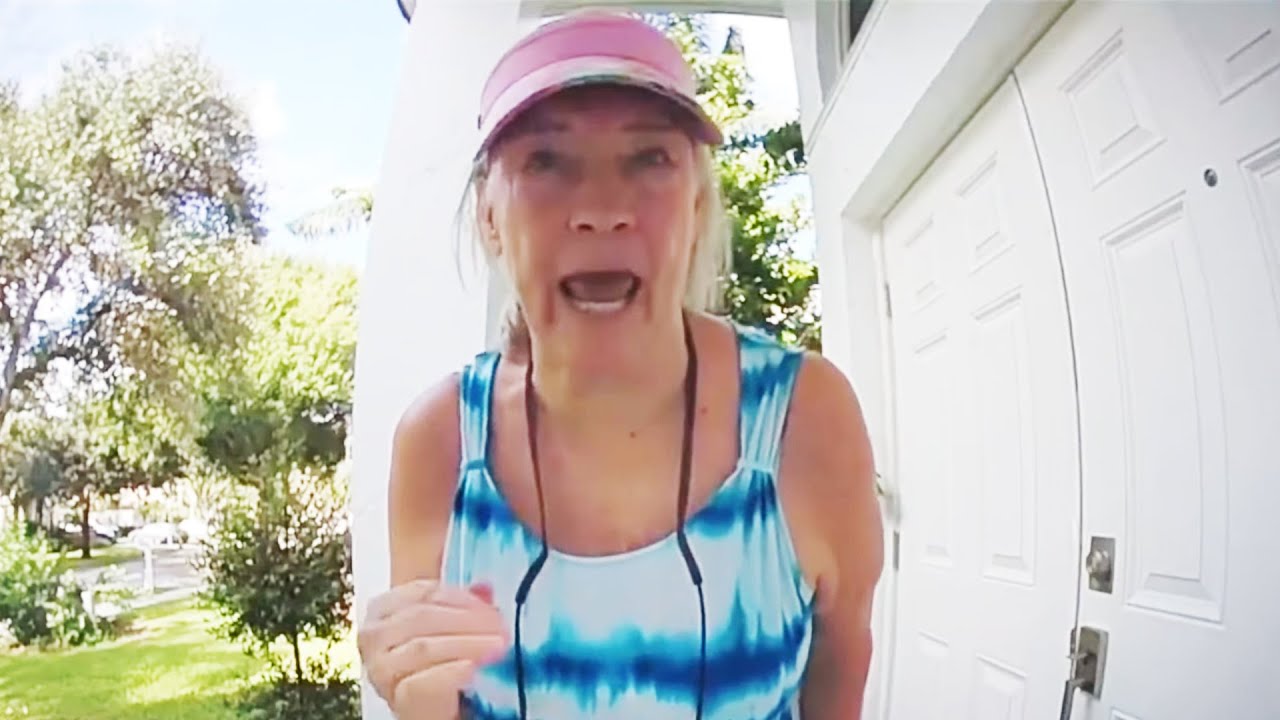 Trump Supporter Has a MAGA Meltdown on Neighbor's Doorstep