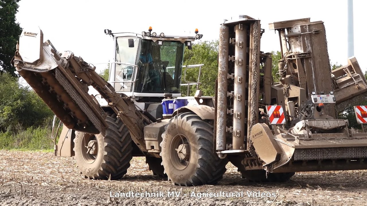 Claas Cougar - Krugar SMU 1350 / Maisstoppeln Mulchen - Mulching Maize Stubble  2020   pt1