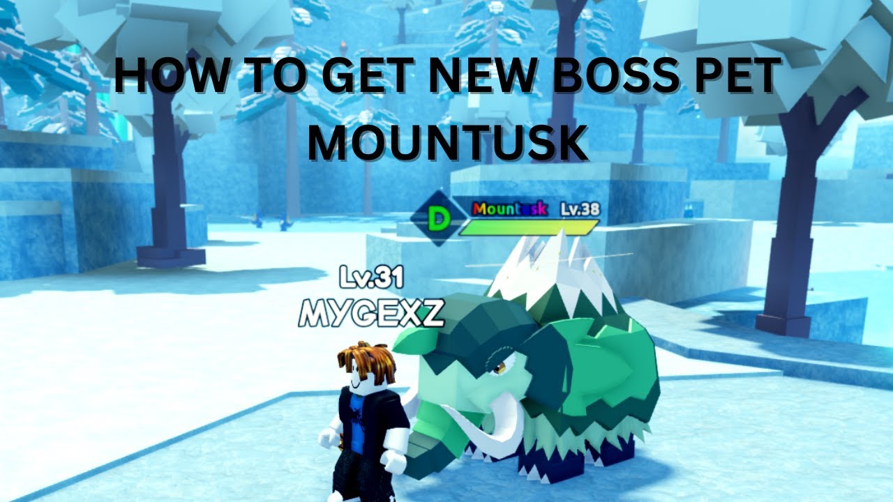 How to Get NEW BOSS PET MOUNTUSK in CATCH A MONSTER Roblox