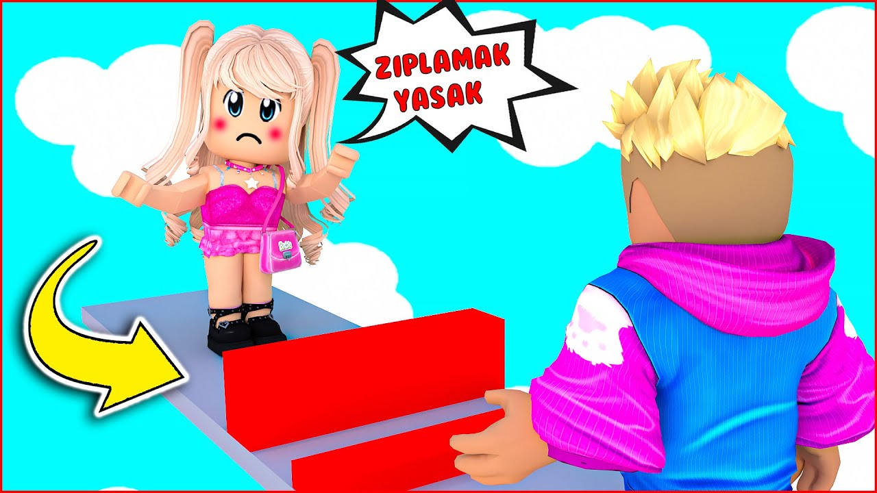 😂 EKİP İLE ZIPLAMADAN OBBY GE&Ccedil;MEYE &Ccedil;ALIŞTIK 😱 | ROBLOX Obby But You Cant Jump @robloxkrali @p4m1r
