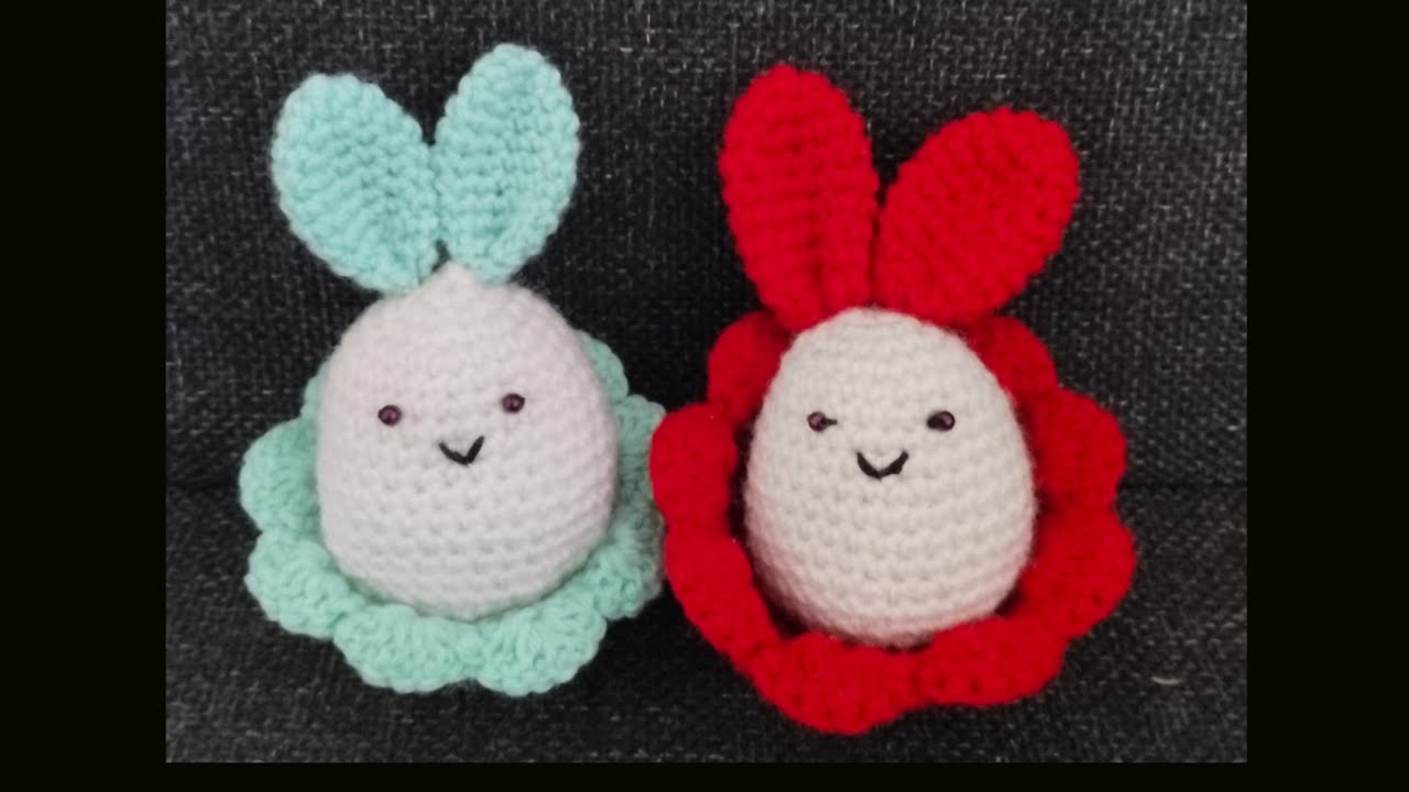 Crochet Cute Easter Bunny Egg