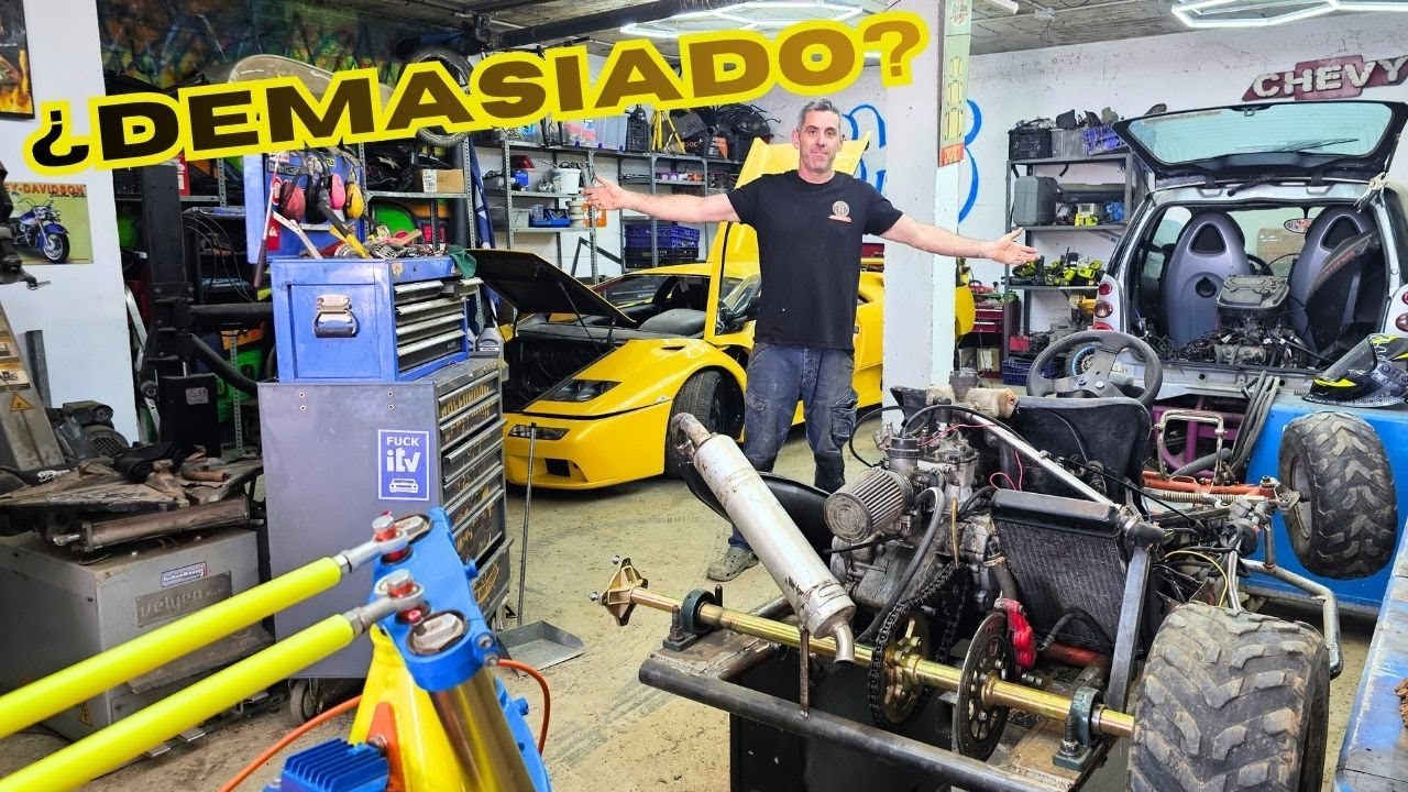 Tour del taller abajo de mi casa/ Preparo para desmontar el Lamborghini