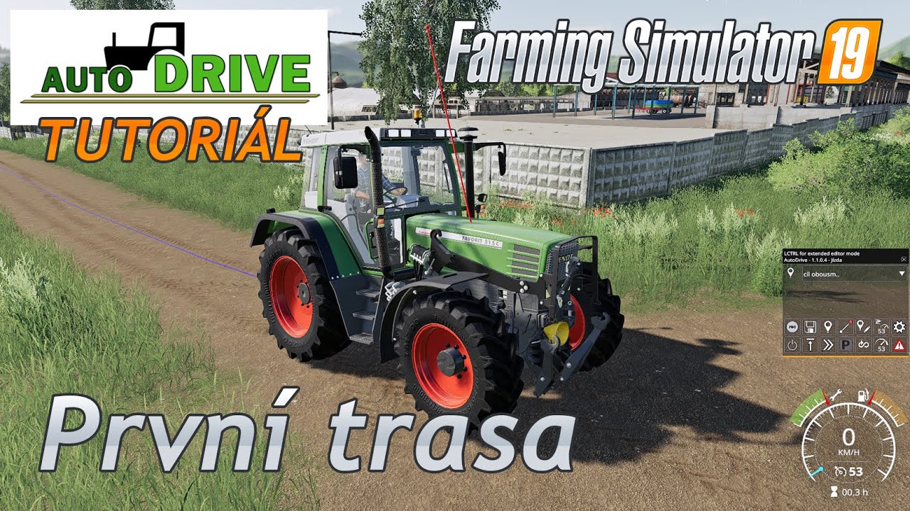AutoDRIVE FS19 CZ - Úvod do modu, nastavení první trasy