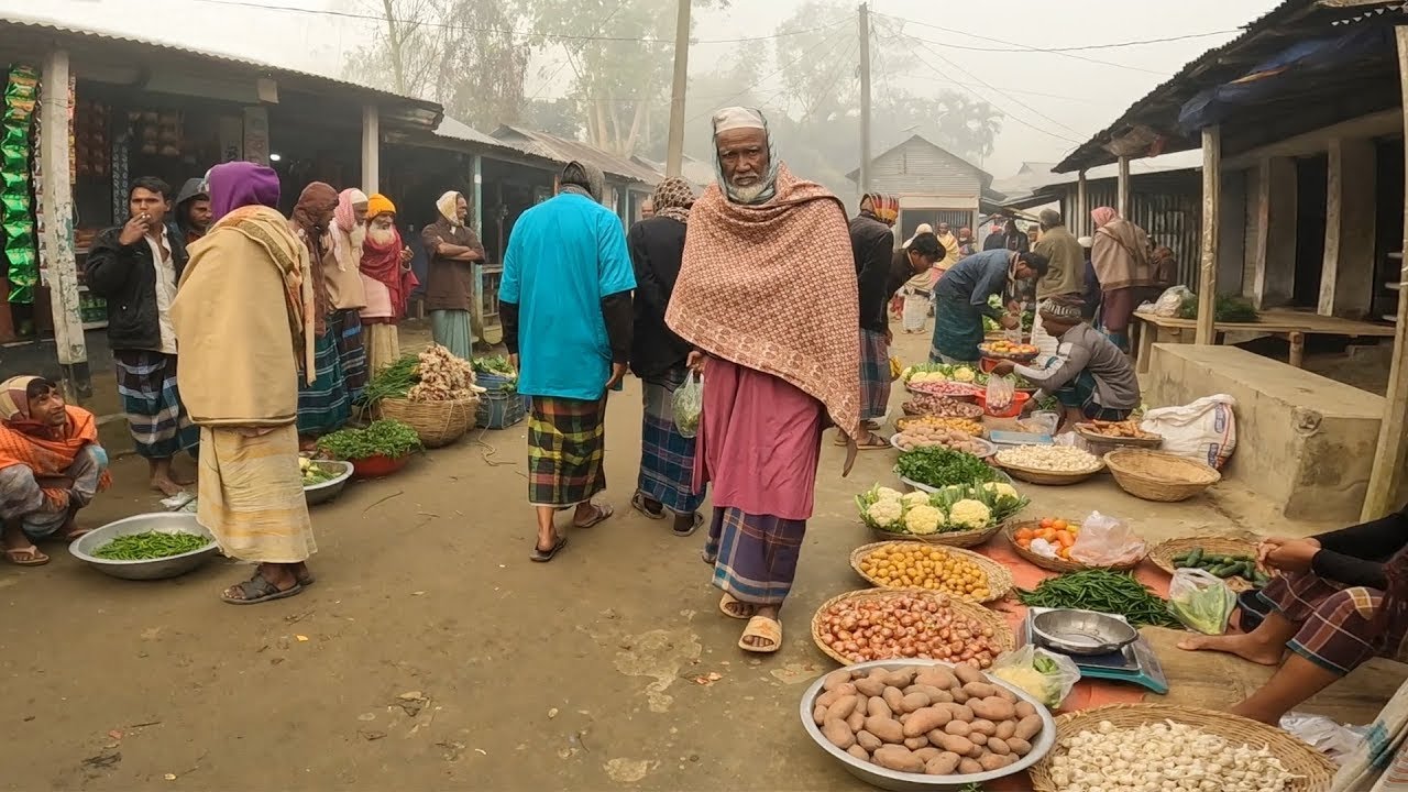 Amazing Night Bazaar in a Bangladeshi Village | Local Street Food & Crowd