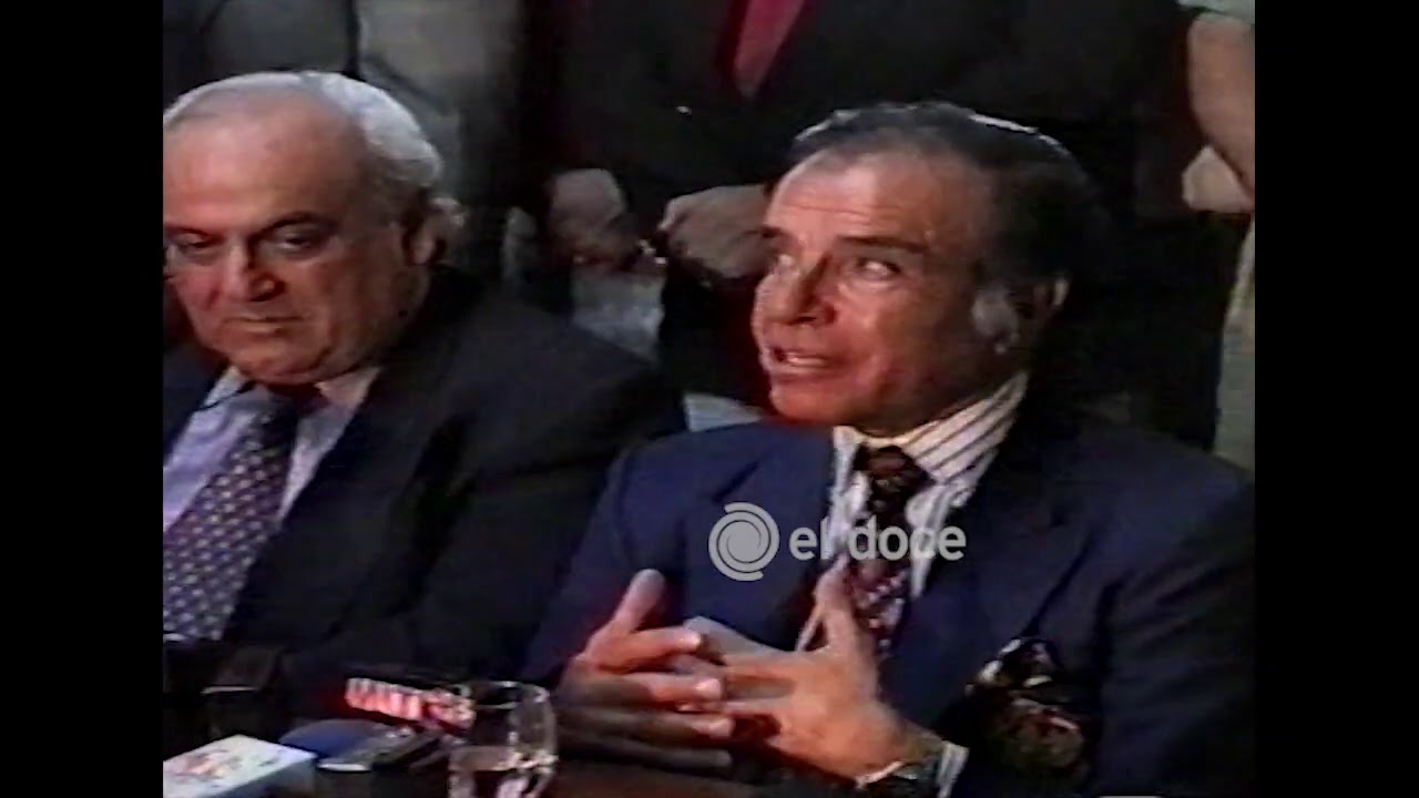 1995- Menem tras la voladura de la Fábrica Militar de Río Tercero: 