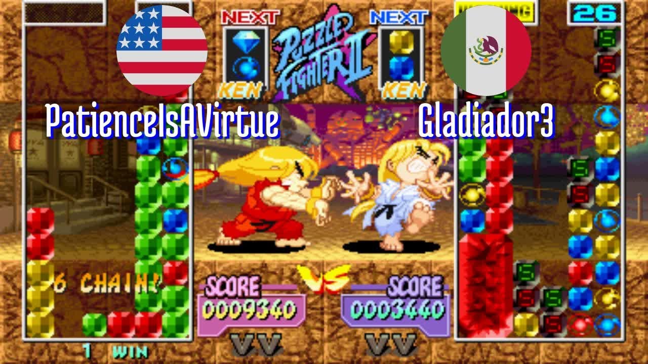 FT5 @spf2t: PatienceIsAVirtue (US) vs Gladiador3 (MX) [S Puzzle Fighter II spf2 Fightcade] Feb 1