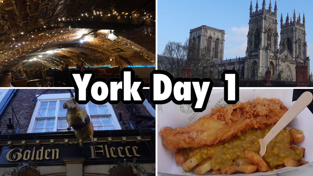 York Vlog Day 1 | Drakes Fish & Chips | Riverside Drinks, Haunted Pub & Bit of Culture 2022