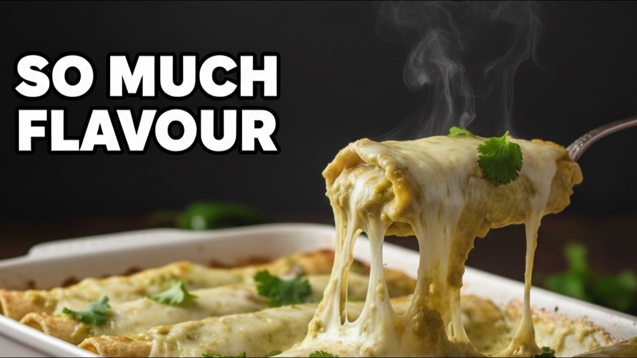 Quick & Easy Hatch Green Chile Chicken Enchiladas for Busy Weeknights