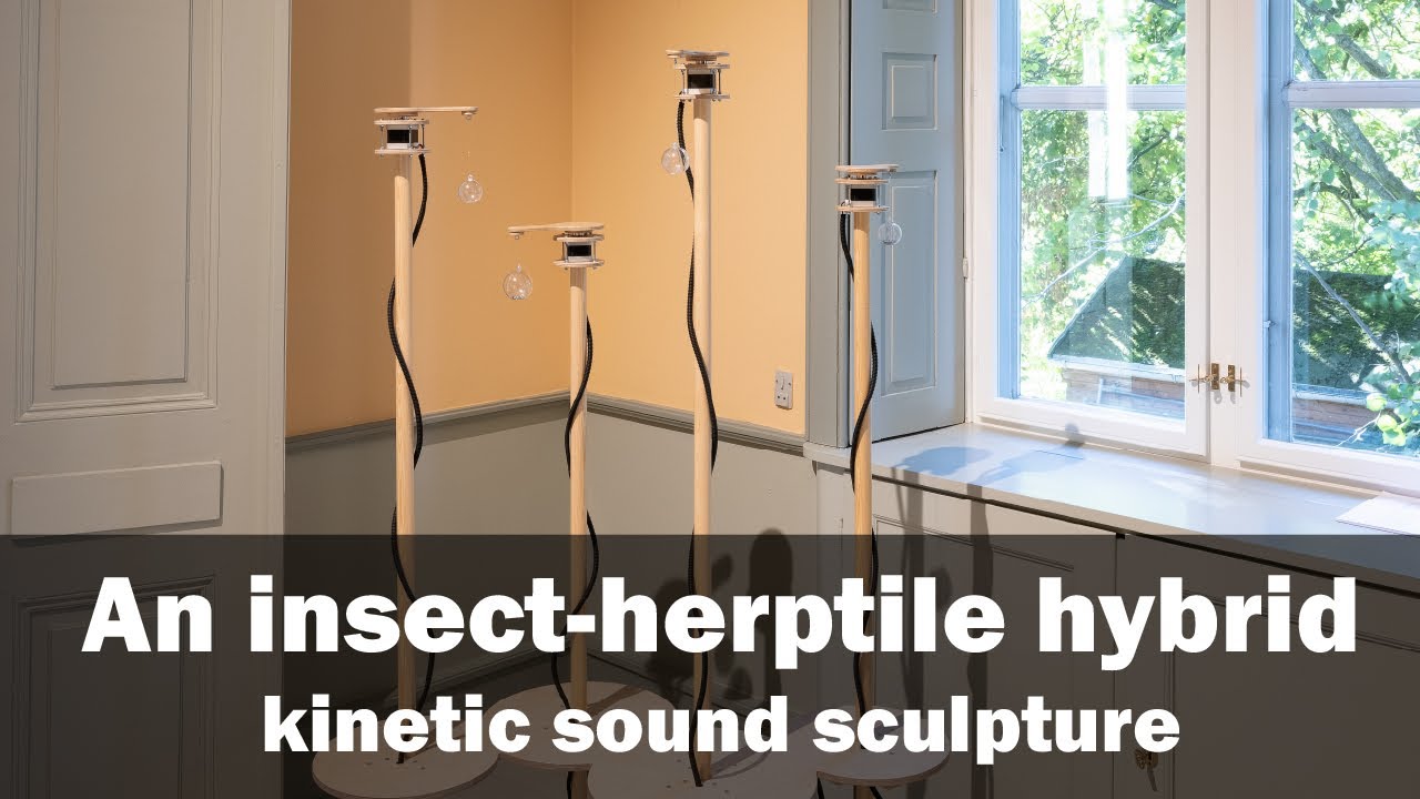 An insect-herptile hybrid (2022) - Kinetic sound sculpture