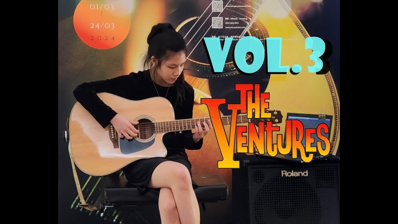 ベンチャーズ メドレー Vol. 3 Ventures Medley Live - Mr. Moto / Pretty Woman / Misirlou (cover) Mina Pang #千齡