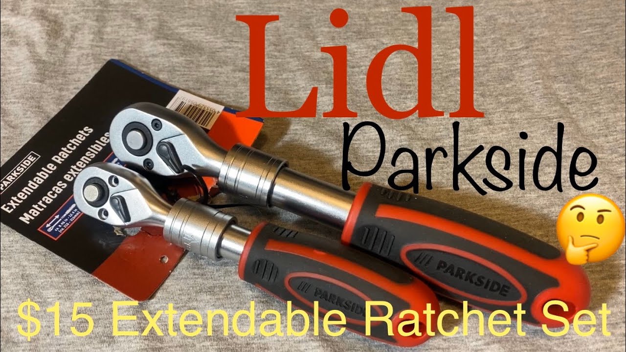 Lidl Parkside Extendable Ratchet Set TEARDOWN 1/4” & 3/8” Drive