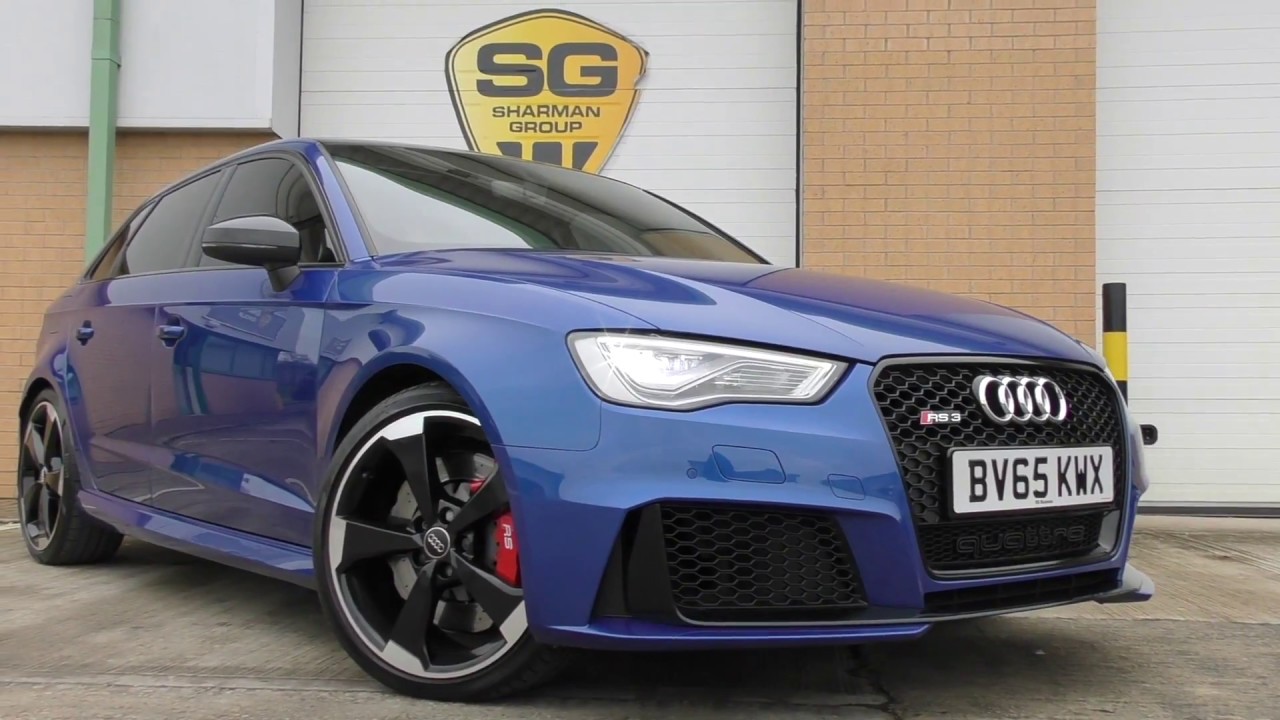 2015 RS3 SPORTBACK SEPANG BLUE DYNAMIC PACK PANORAMIC SUNROOF HIGH SPEC
