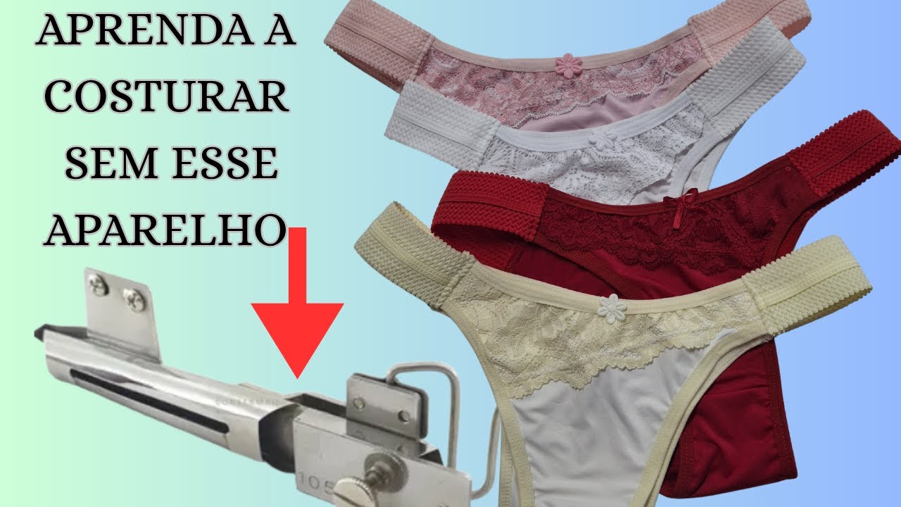 PASSANDO ELÁSTICO SEM USAR O APARELHO DE VIÉS.