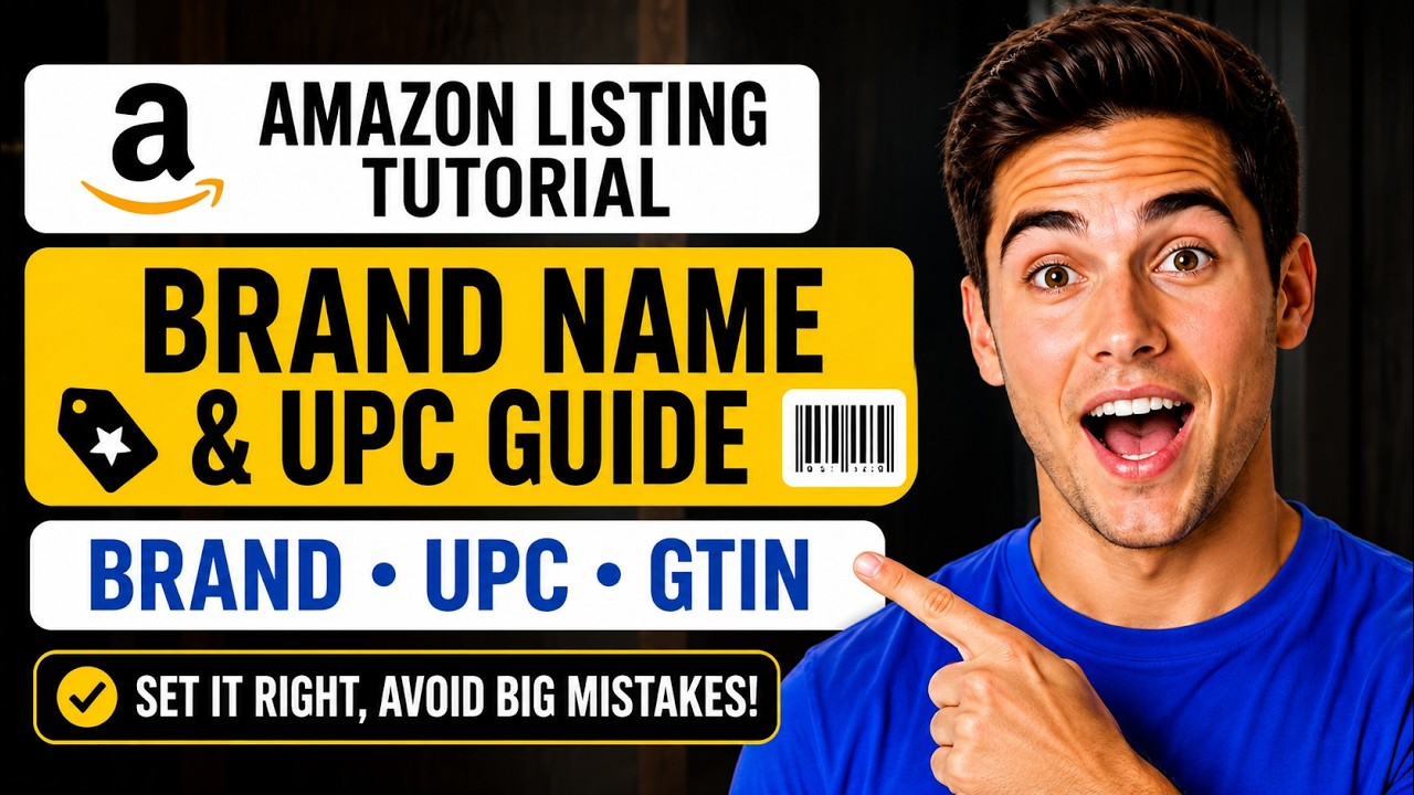 Название бренда, UPC и освобождение от GTIN на Amazon: объяснение | Учебное пособие по созданию л...