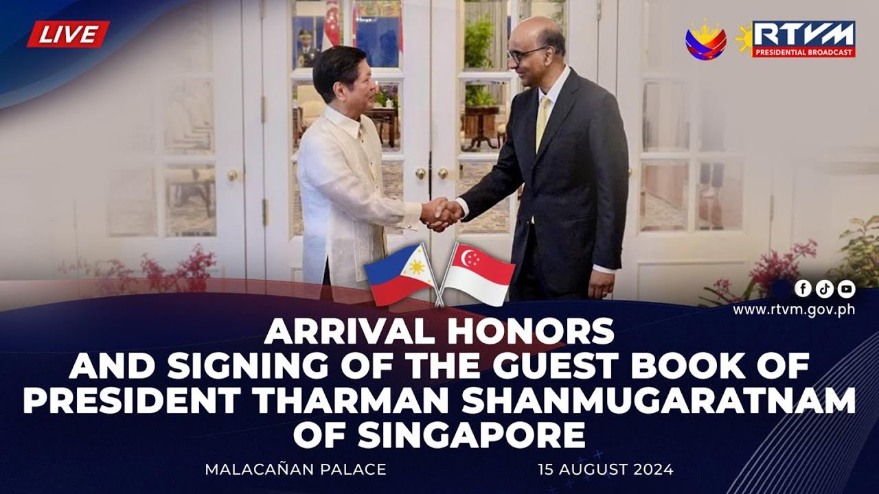 Arrival Honors and Signing of the Guest Book of President Tharman Shanmugaratnam of Singapore