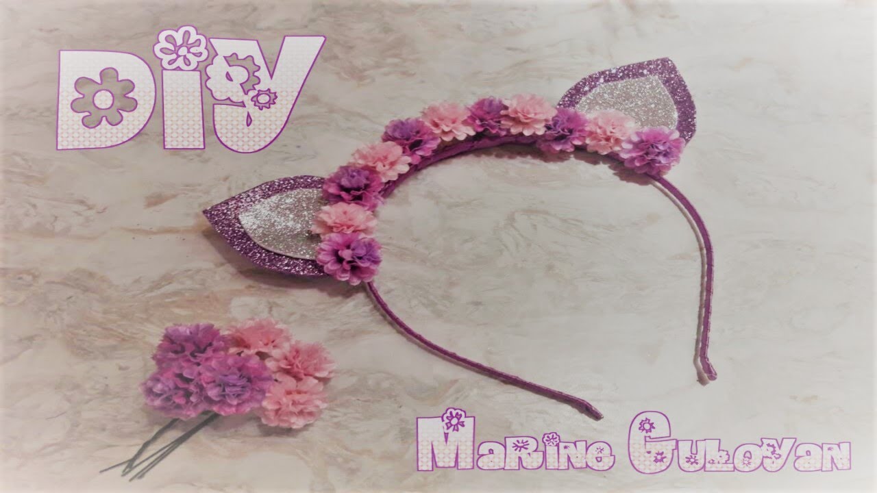 DIY Нежный венок с ушками из фомо✔ Marine DIY Guloyan✔