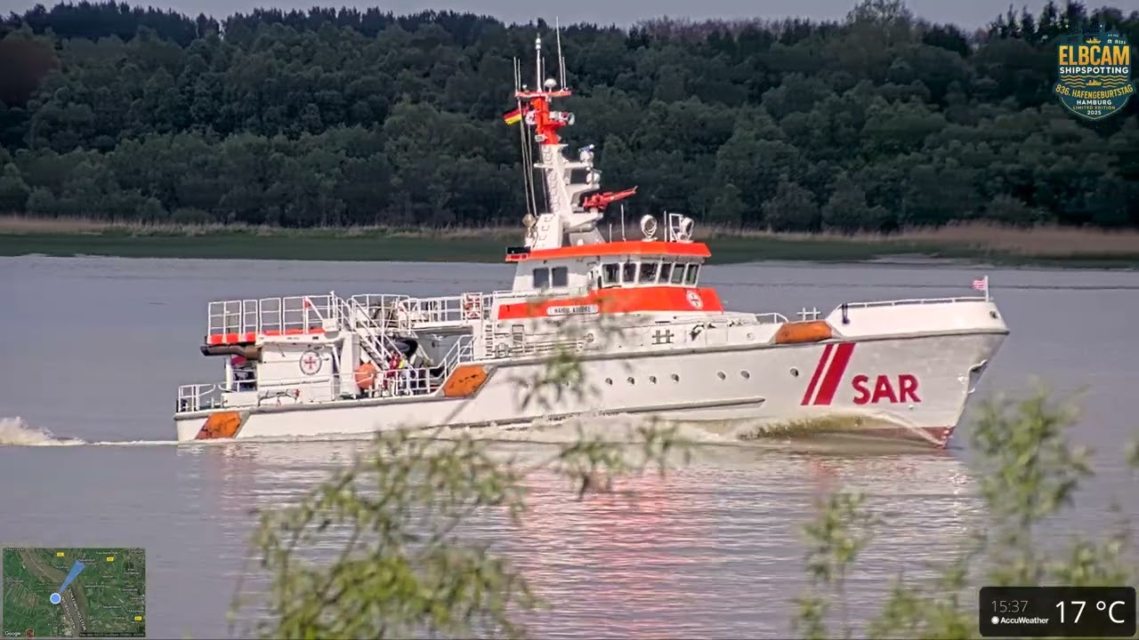 Seenotrettungskreuzer HARRO KOEBKE auf dem Weg nach Hamburg | 07.05.2025