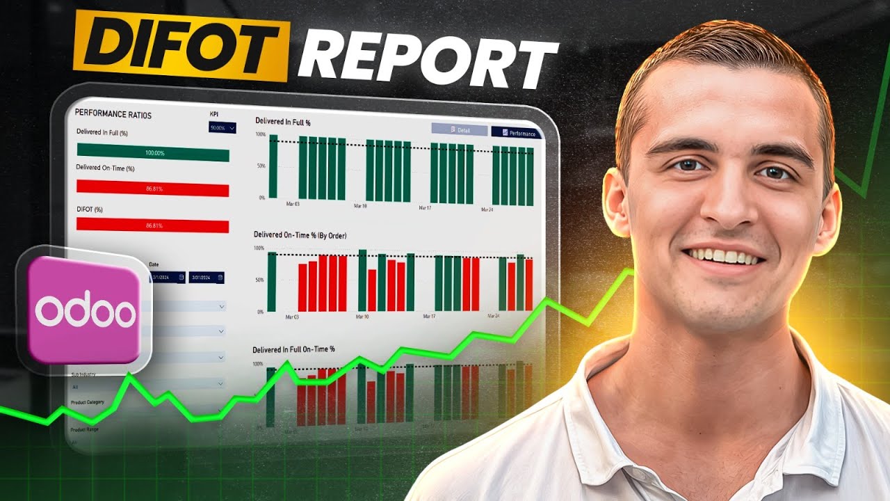 Enhancing your Odoo Reporting with Power BI | ep 05 DIFOT (Delivered In Full On Time)