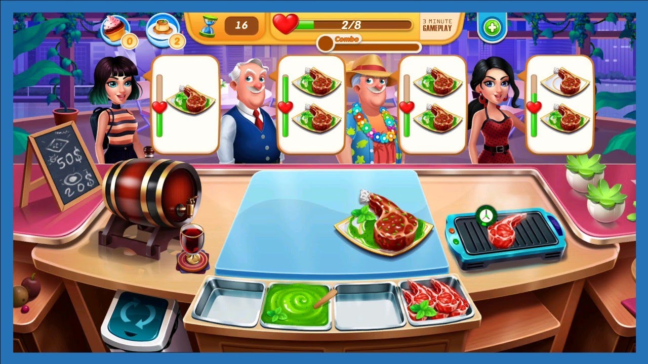Cooking Tour - Japan Chef Game | 3 Minute Gameplay e.02 | Mini BBQ