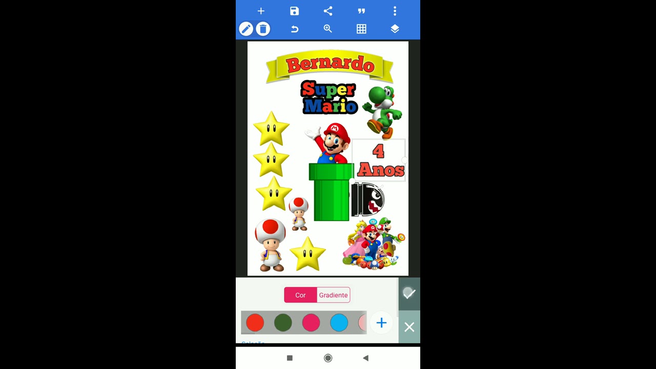 Como fazer Topper para bolo pelo Celular