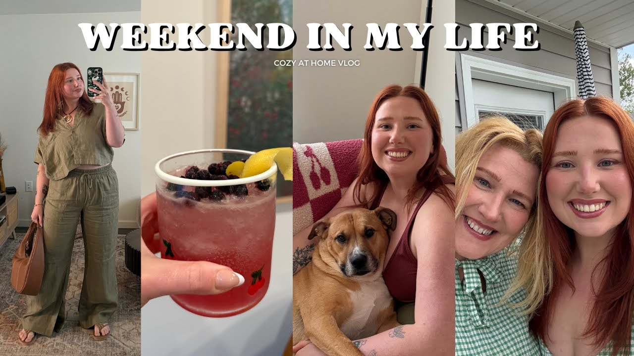 cozy at home vlog: weekend errands, mother daughter time, drugstore makeup haul, at home meals