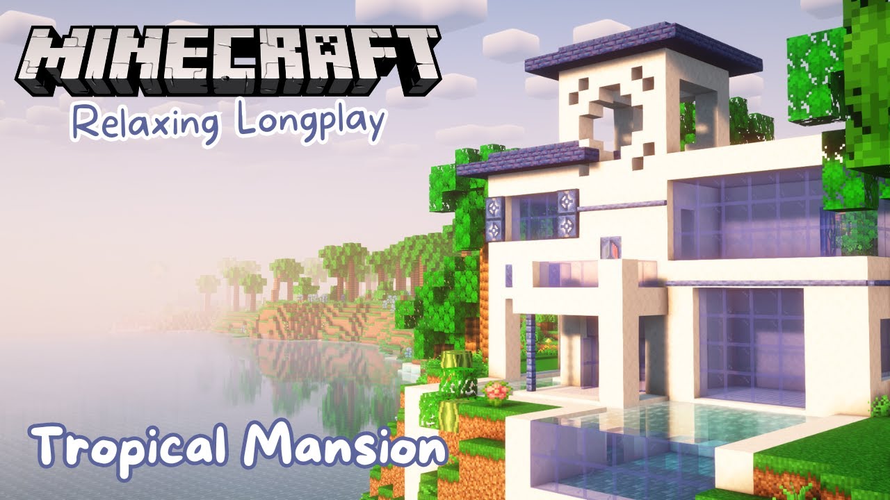 Minecraft Longplay | Tropical Island House (no commentary)