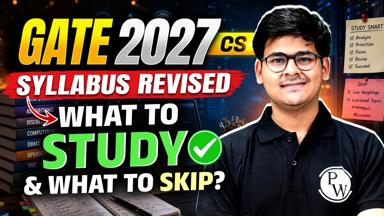GATE 2027 Computer Science Syllabus Update | Topic-Wise Weightage & Priority List