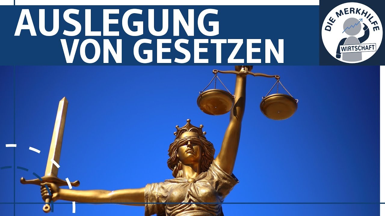 Auslegung von Gesetzen einfach erkl&auml;rt - &Uuml;bersicht Wortlaut, Systematik, Historisch, Teleologisch