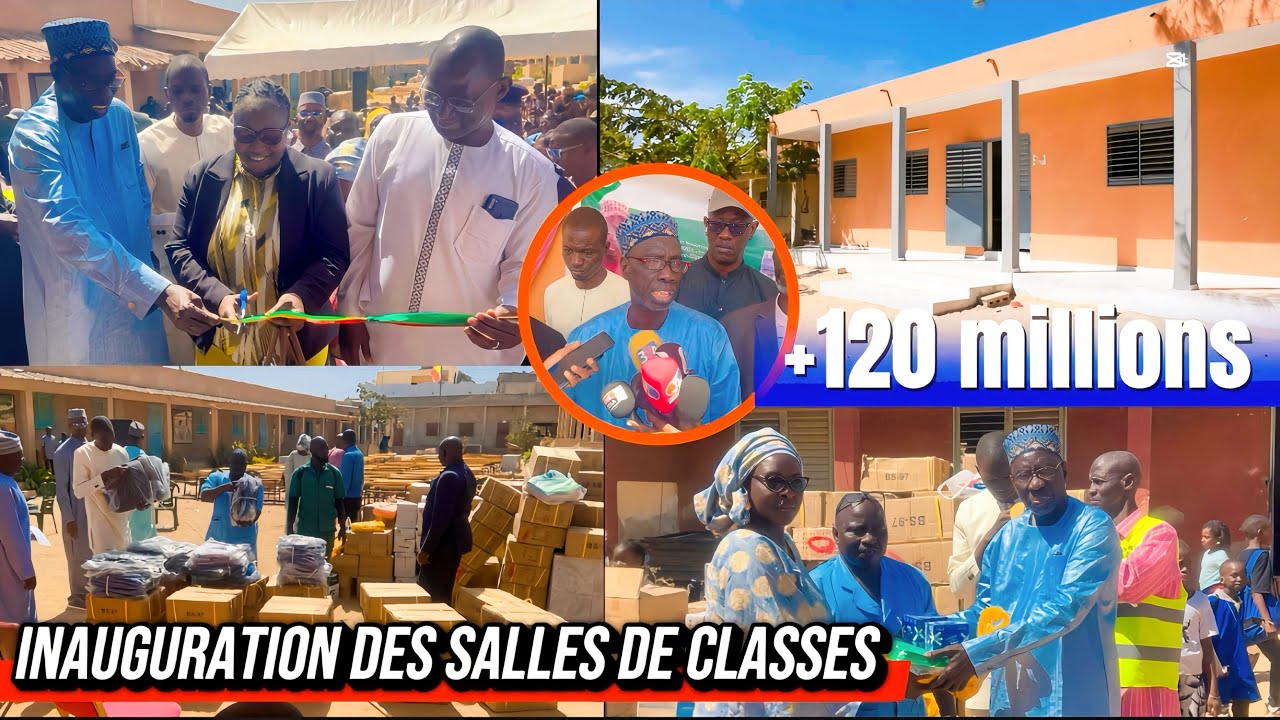 Inauguration des salles de classes le maire Moussa FALL décaisse plus de 120 millions au profit de..