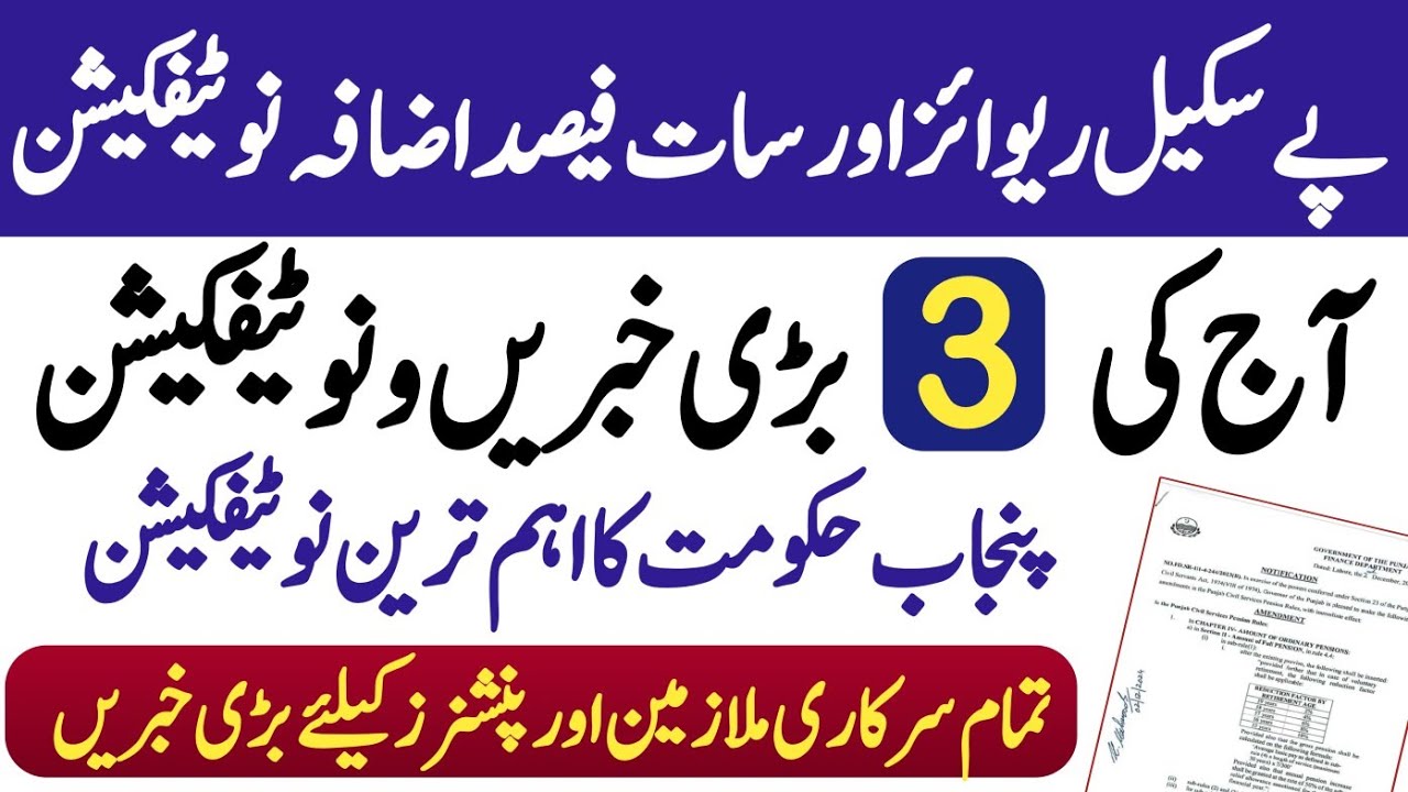 Today three important news for govt employees and pensioners| pay scale notification and salary