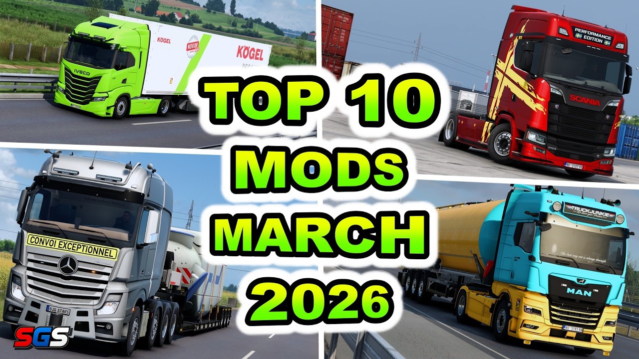 |ETS2 1.58| TOP 10 MODS - MARCH [2026]