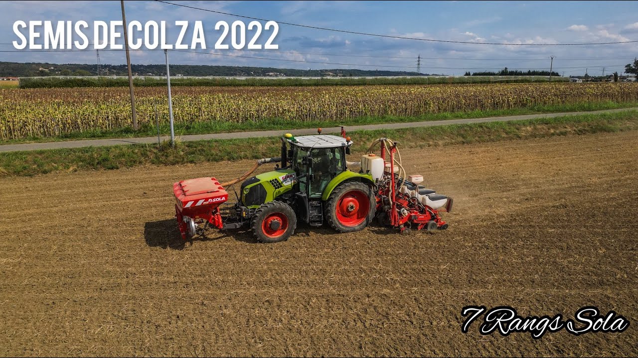 🇫🇷 Semis de Colza 2022 ! Mono-graine Sola 7 rangs 🌱