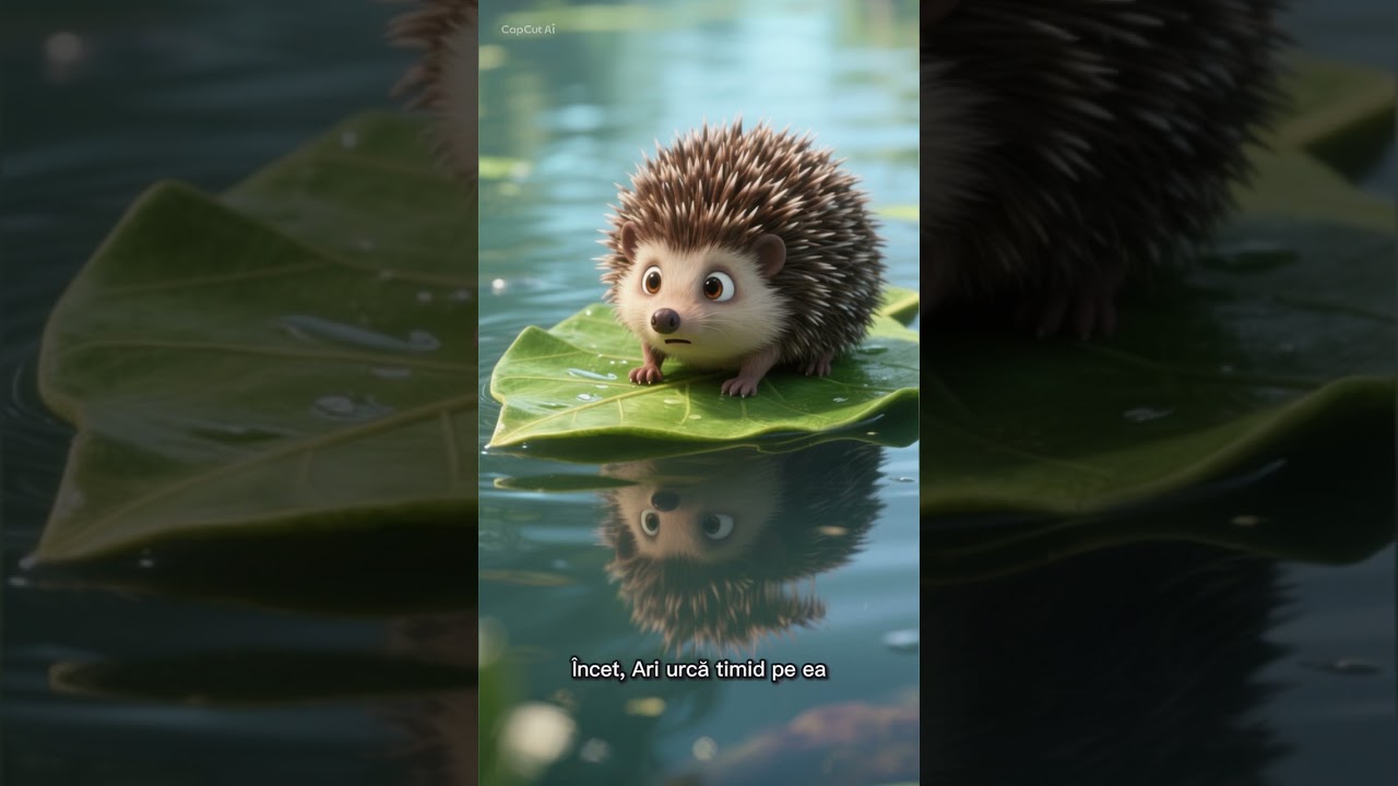 🦔🦉Ari invata sa înoate cu ajutorul bufnitei