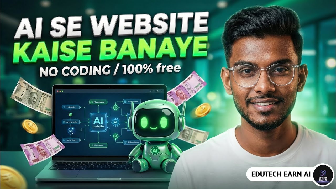 Bina Coding Website Banana Seekho 🤯 AI Website Builder Step by Step in english