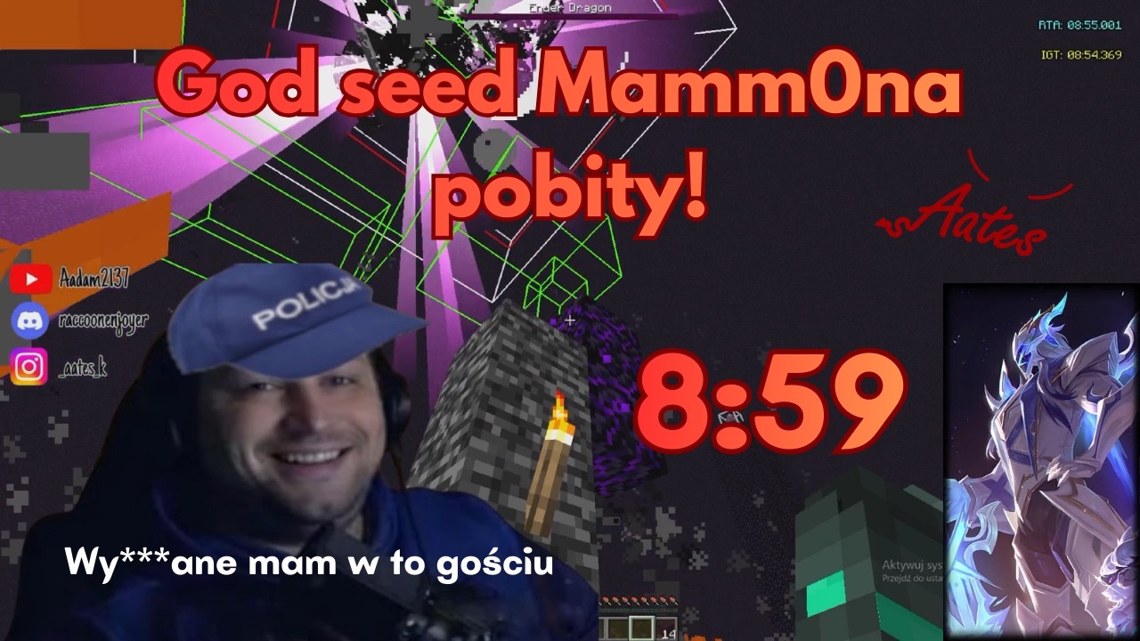 Mamm0n zmarnował God Seeda... Przeszedłem go w 8:59 (Minecraft)