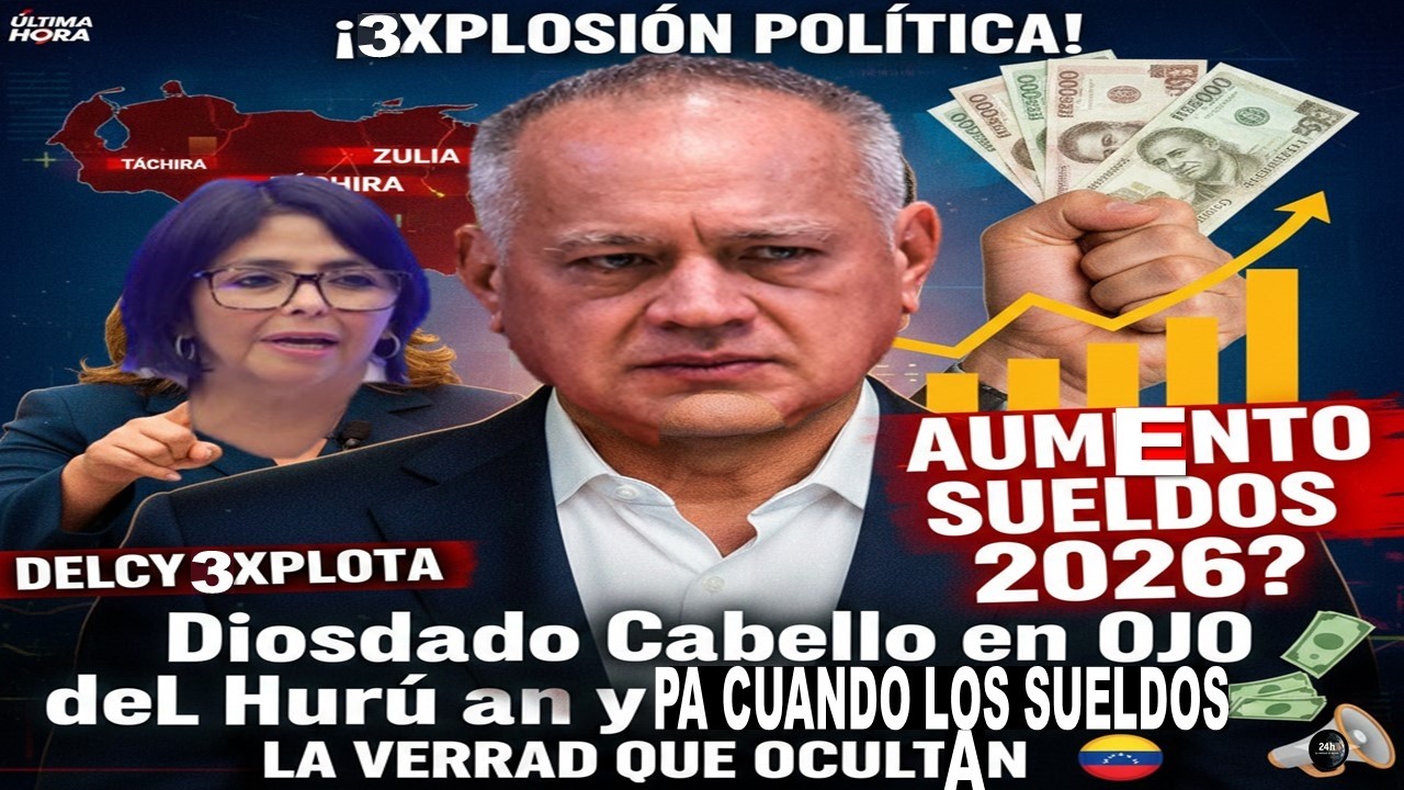 !ULTIMA HORA! Delcy Rodríguez 3xplota por la recompensa contra Diosdado Cabello!!🚨🚨🚨