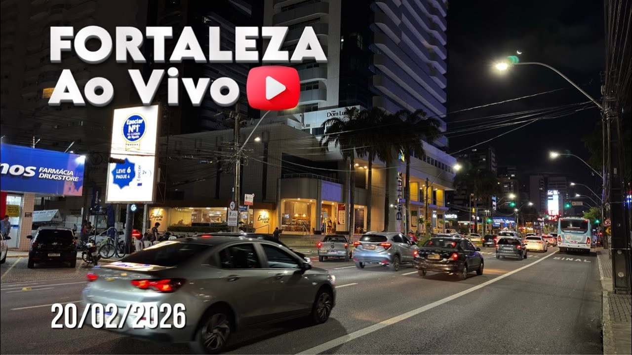 Fortaleza AO VIVO – Beira-Mar em Tempo Real! 🌊🇧🇷 (20/02/2026)