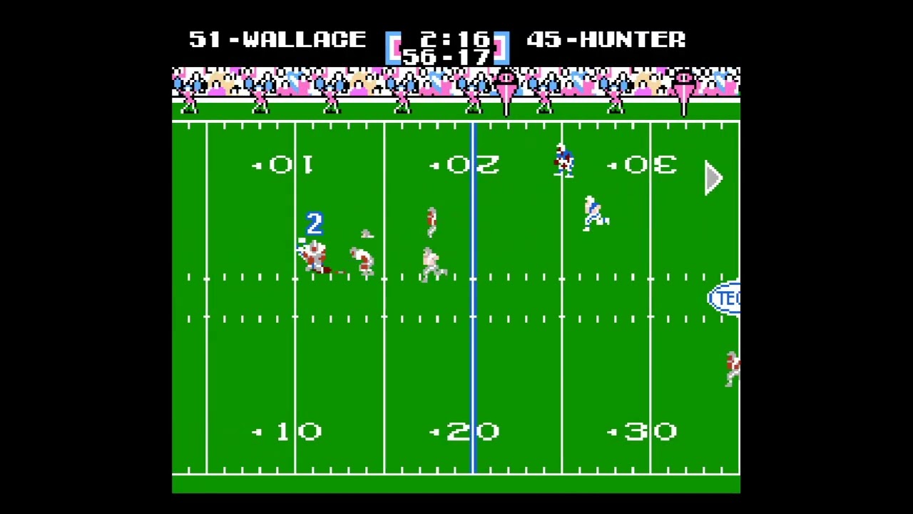 NES Tecmo Super Bowl: Bo Jackson Regulation 1000-Yard Challenge Raiders Vs Colts Nintendo 861 Yards