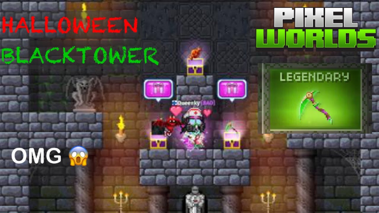 WTF I GOT LEGENDARY SCYTHE - BLACKTOWER | PIXEL WORLDS