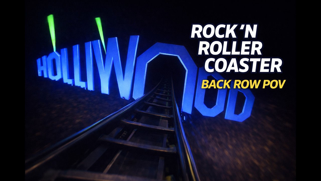 Rock 'n' Roller Coaster BACK ROW POV | 0–60 MPH Launch | Disney Hollywood Studios