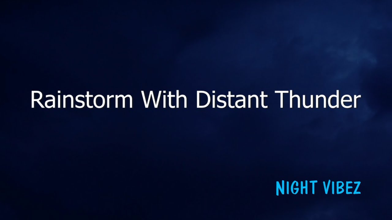 *BLACK SCREEN* Rain Storm Distant Thunder for Falling Asleep Fast!