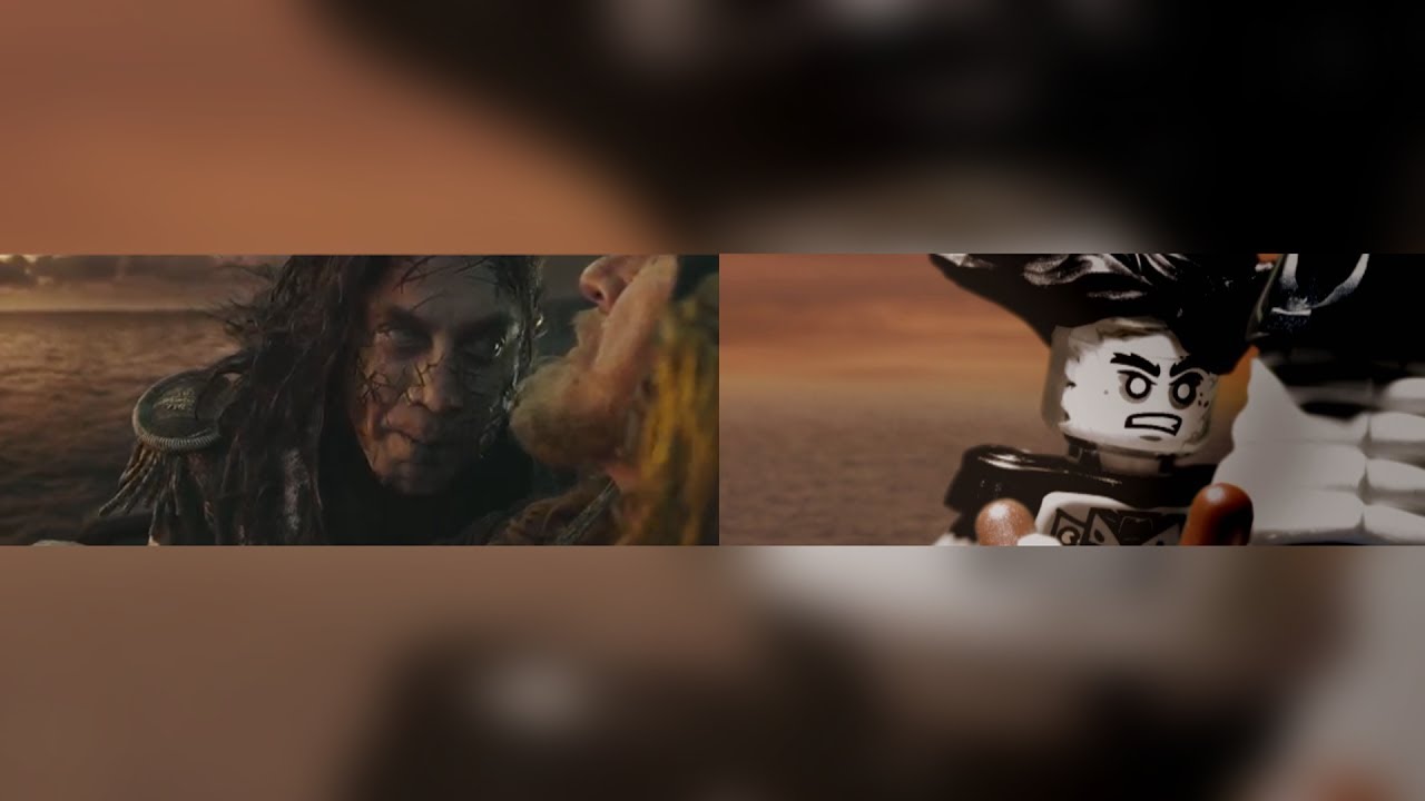 Pirates of the Caribbean: Dead Men Tell No Tales Trailer IN LEGO (Side by Side)