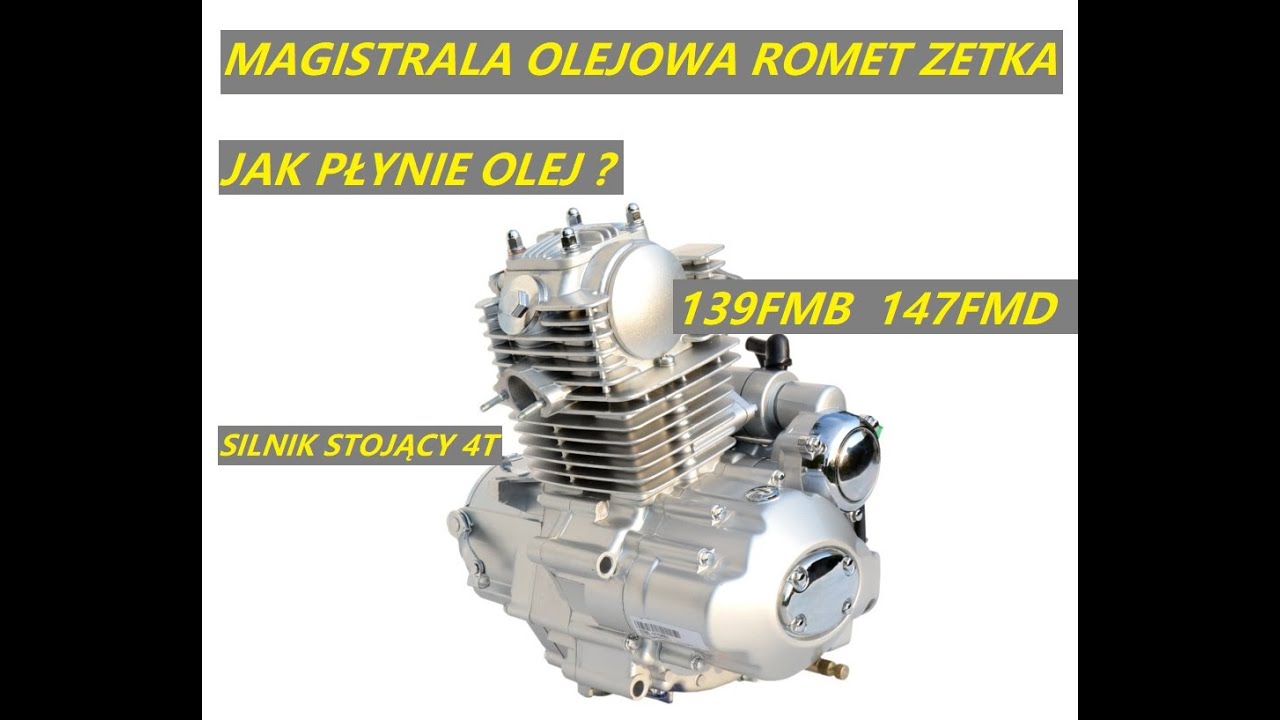 #162 MAGISTRALA OLEJOWA 139FMB 147FMD PIONOWY STOJĄCY SILNIK ROMET ZETKA ZK CRS 50 4T