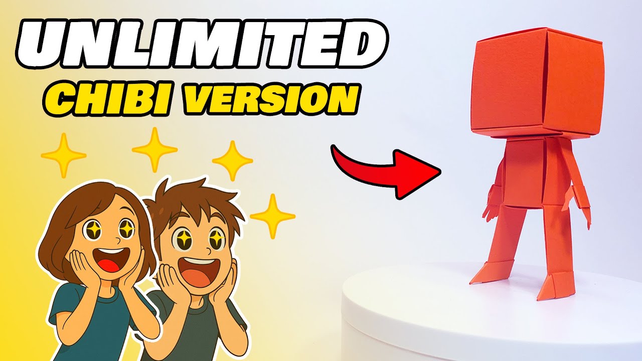 How to make ANY character using A4 paper - Without Glue