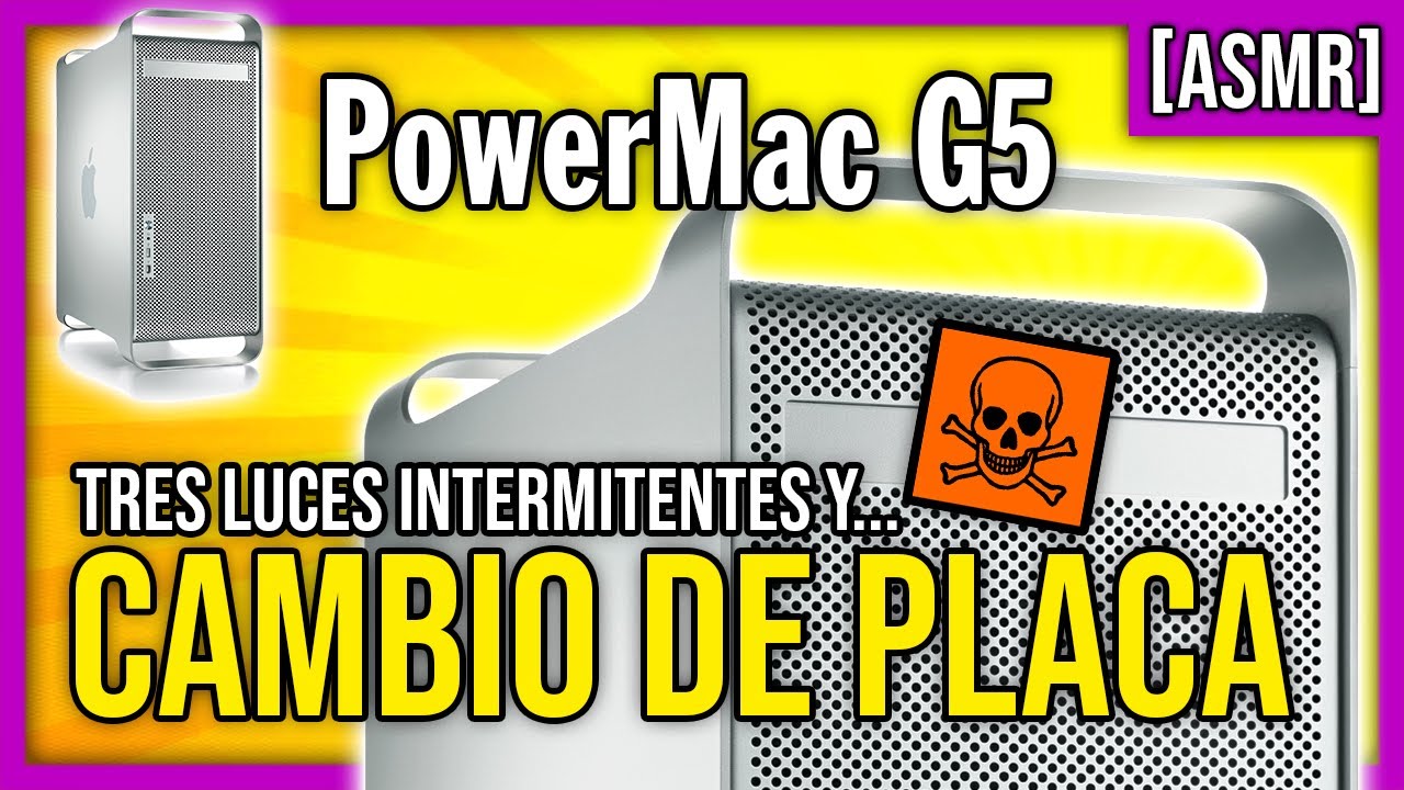 [ASMR] APPLE POWERMAC G5 - 3 luces blancas en el arranque y UPDATE con cambio a placa dual