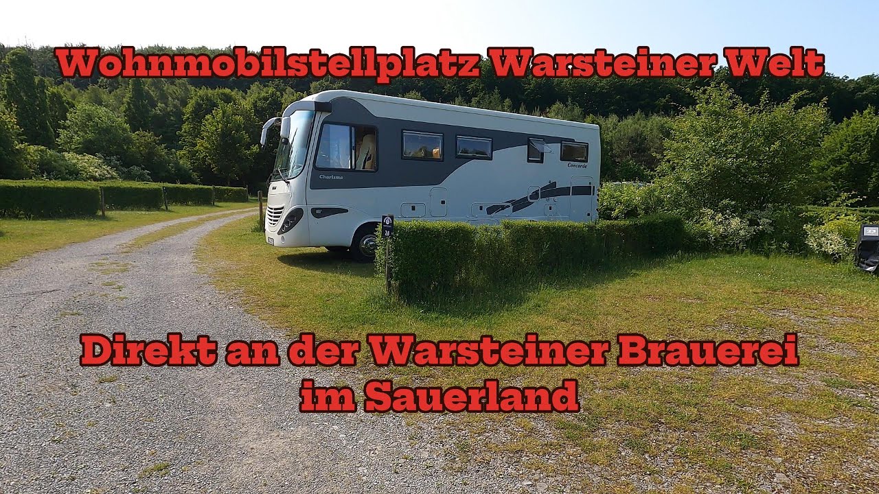 Wohnmobilstellplatz Warsteiner Welt in Warstein Sauerland direkt an der Warsteiner Brauerei